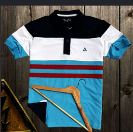 Peter England Men T-Shirts - Black / Navy