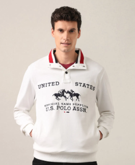U.S. Polo Assn. Unisex Sweatshirts - Black / Olive