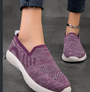 ASICS Women Walking Shoes - White / Lilac