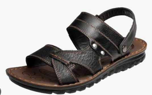 Bata Men Sandals - Charcoal / White