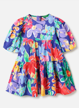 United Colors of Benetton Kids Dresses - Blue / Red