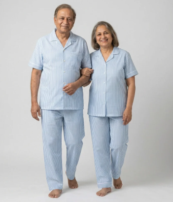 Peter England Senior Sleepwear - Grey / Black