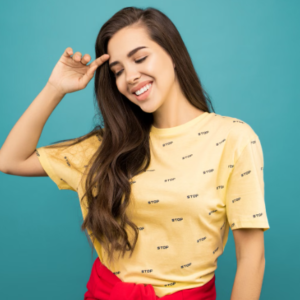 Zara Women T-Shirts - Grey / Mint