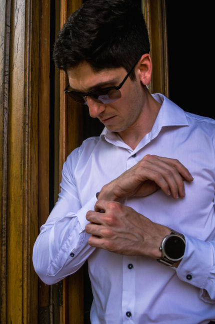 Lee Men Formal Shirts - Black / Grey