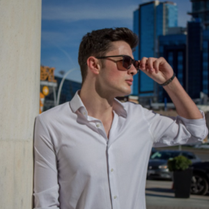 Uniqlo Men Formal Shirts - Olive / Black