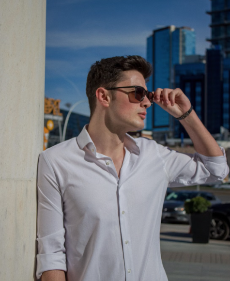 Uniqlo Men Formal Shirts - Olive / Black