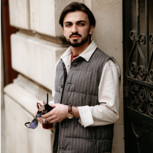 Van Heusen Senior Vests - Navy / Grey