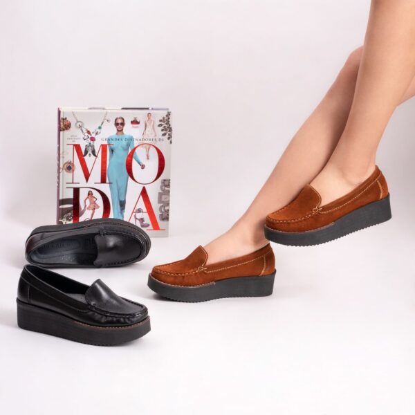 Clarks Senior Wide-Fit Shoes - Navy / Grey