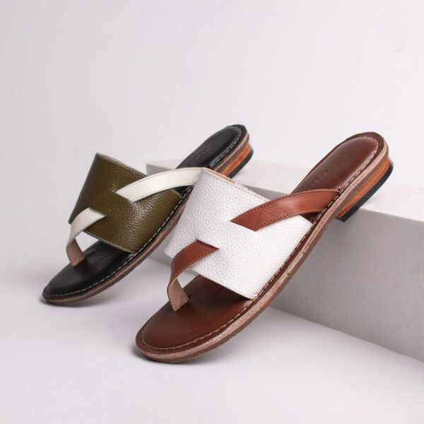 Woodland Unisex Slides - Blue / White