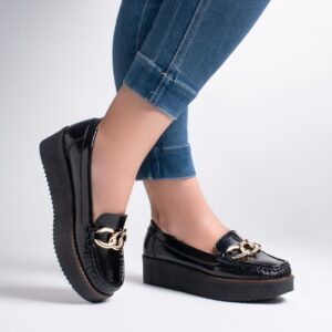 Bata Senior Loafers - Grey / Black