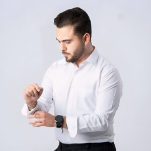 Uniqlo Men Formal Shirts - Tan / Brown