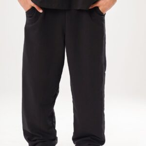 Uniqlo Senior Elastic-Waist Pants - Black / Brown