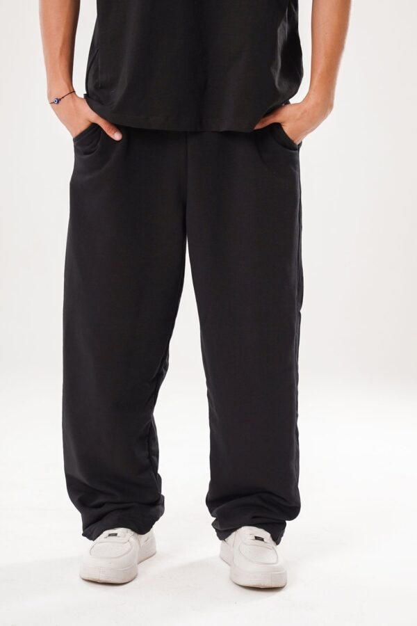 Uniqlo Senior Elastic-Waist Pants - Black / Brown