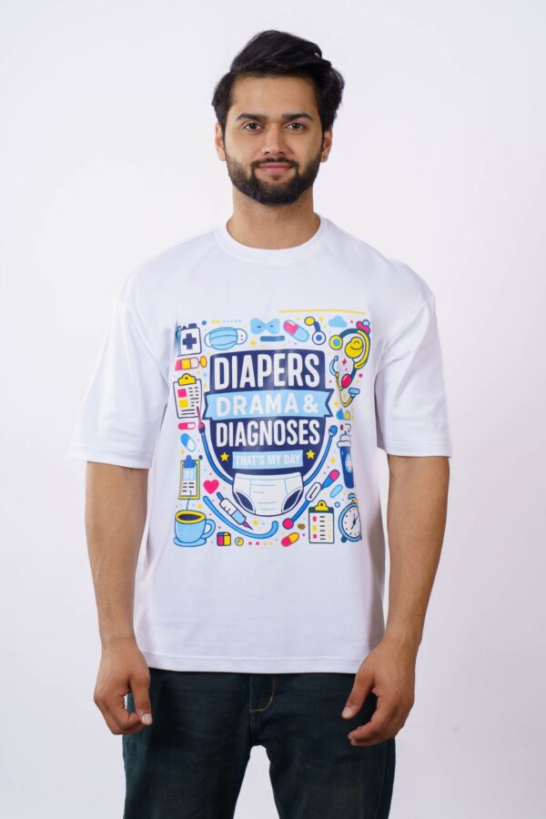 Allen Solly Men T-Shirts - White / Black
